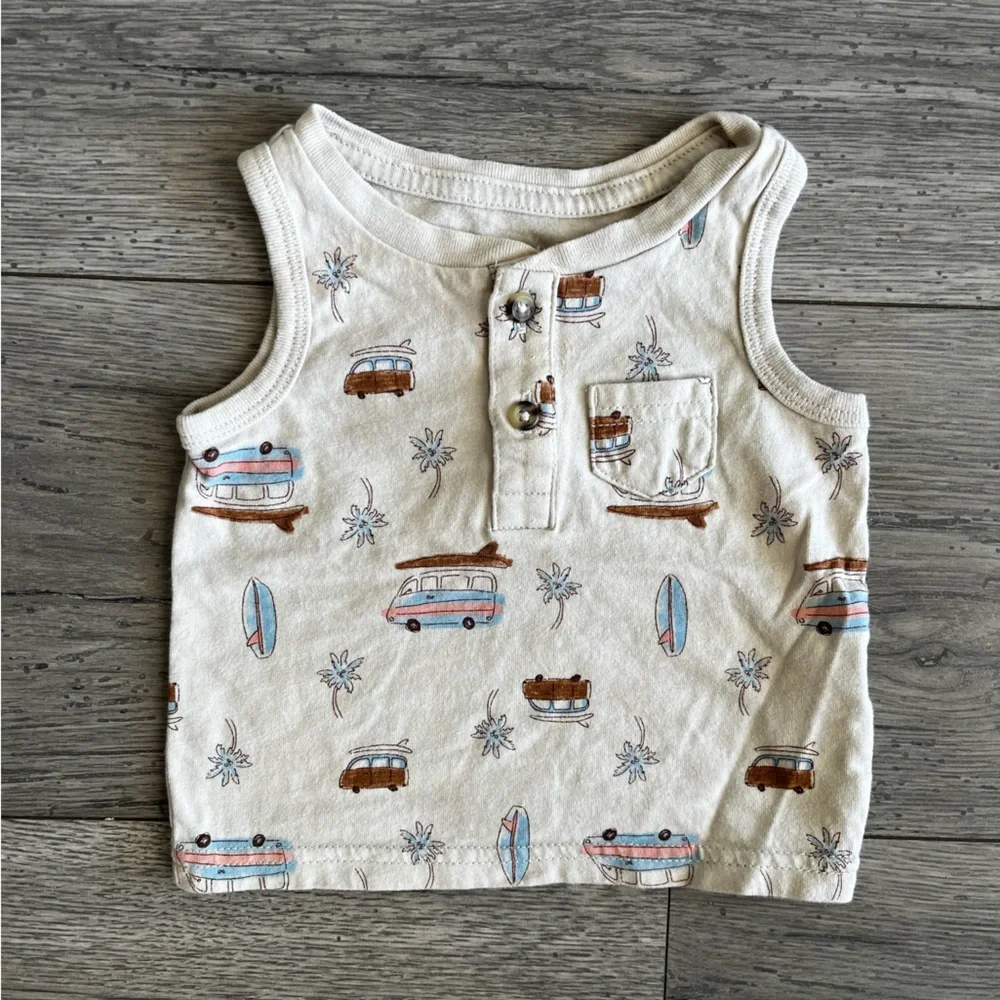 Carter’s Just One You Newborn Baby Boy Tank Top Sleeveless Beach Summer 3 Months